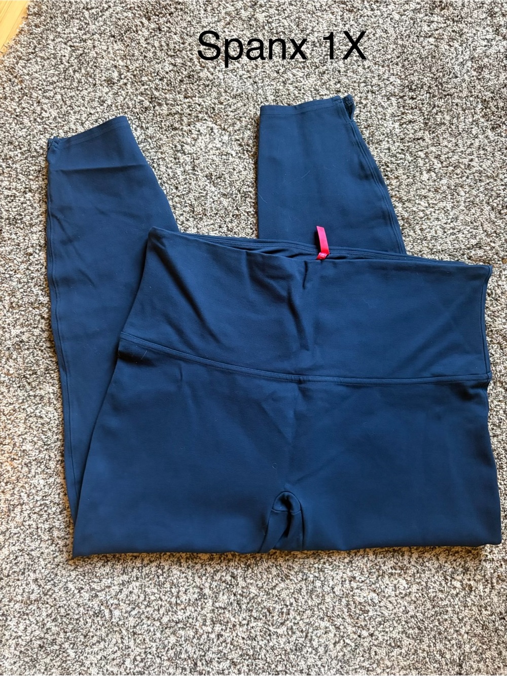 SPANX Navy High-Waist Ankle Leggings